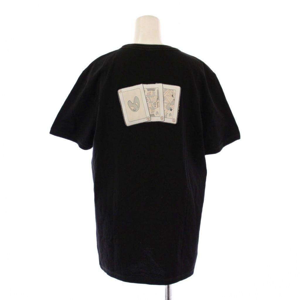 ディオール Dior AND KENNY SCHARF Tシャツ 半袖 クルーネック ロゴ 刺繍 パックプリント M 黒 ブラック BB