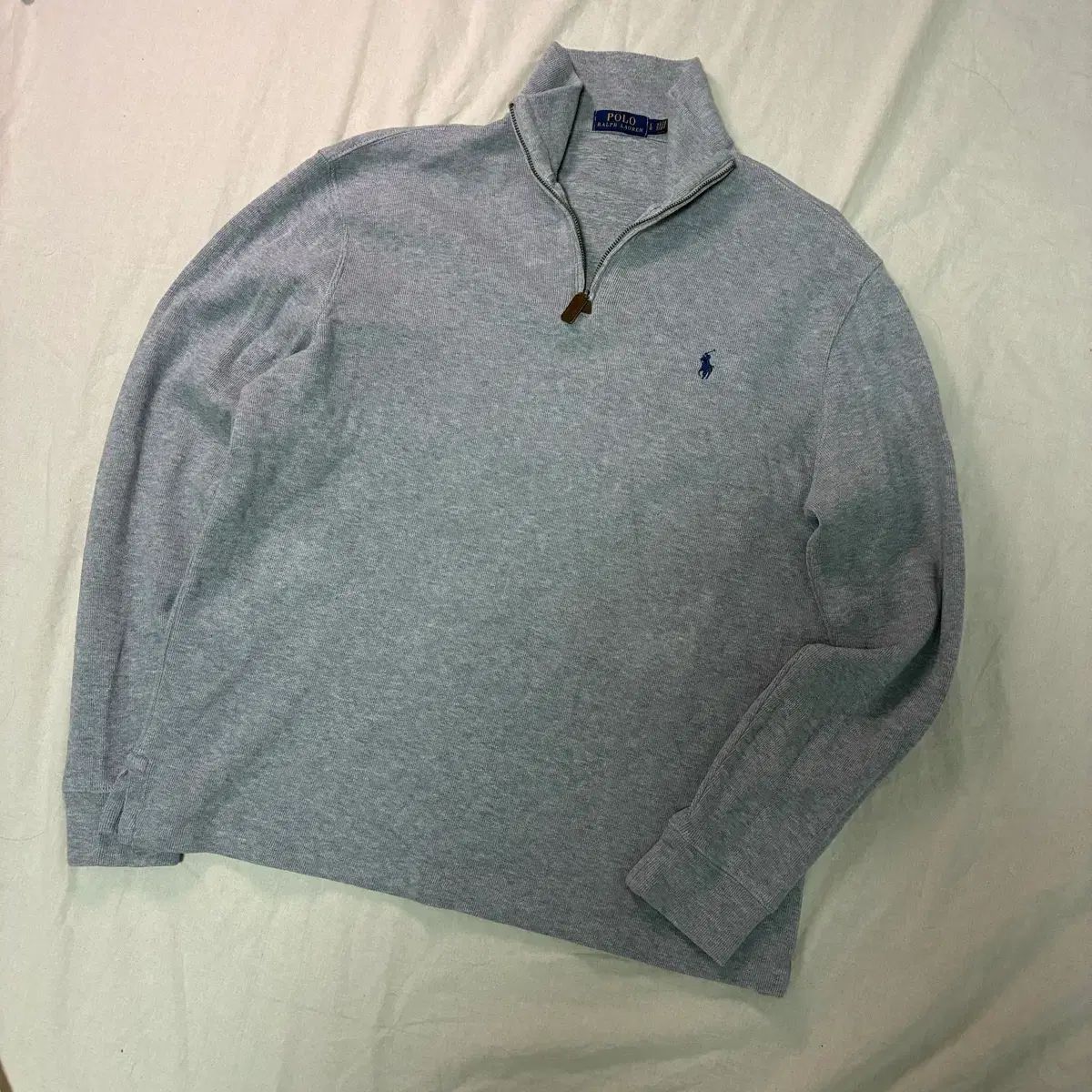新モデル ポロ ラルフローレン グレー ハーフジップ ニット - メルカリ
