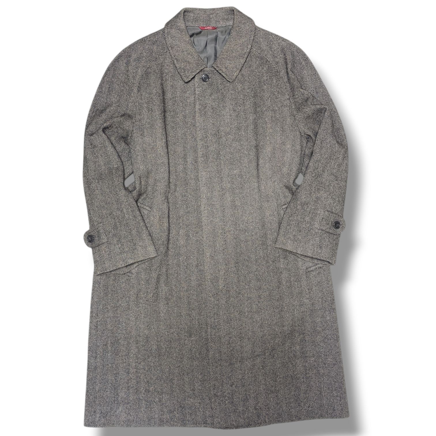 カシミヤ混/サイズL相当】DURBAN ダーバン ステンカラーコート