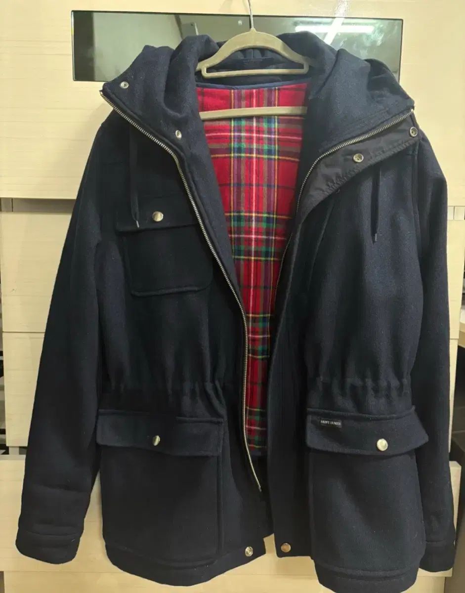 SAINT JAMES セントジェームス ネイビー フードコート