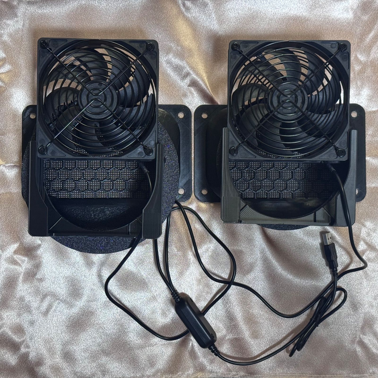 ⑩ECOFLOW WAVE2 WAVE3 専用ダクト取付用 パーツ用 USB ファン