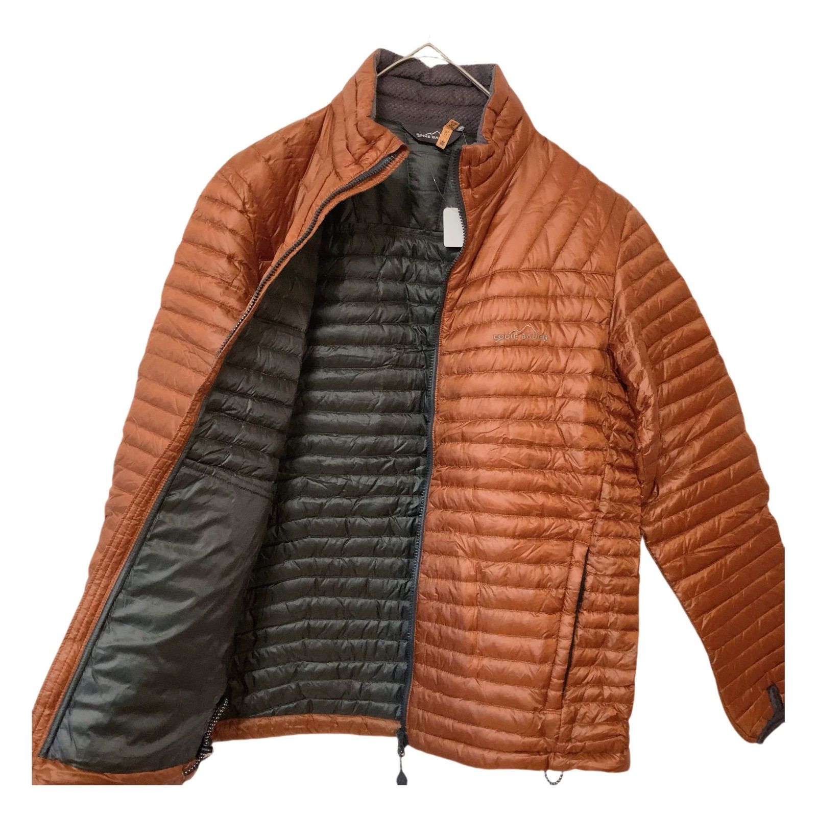 EDDIE BAUER エディバウアー　ダウンジャケット EB900 オレンジ EDDIE BAUER エディバウアー ダウンジャケット EB900 オレンジ - メルカリ