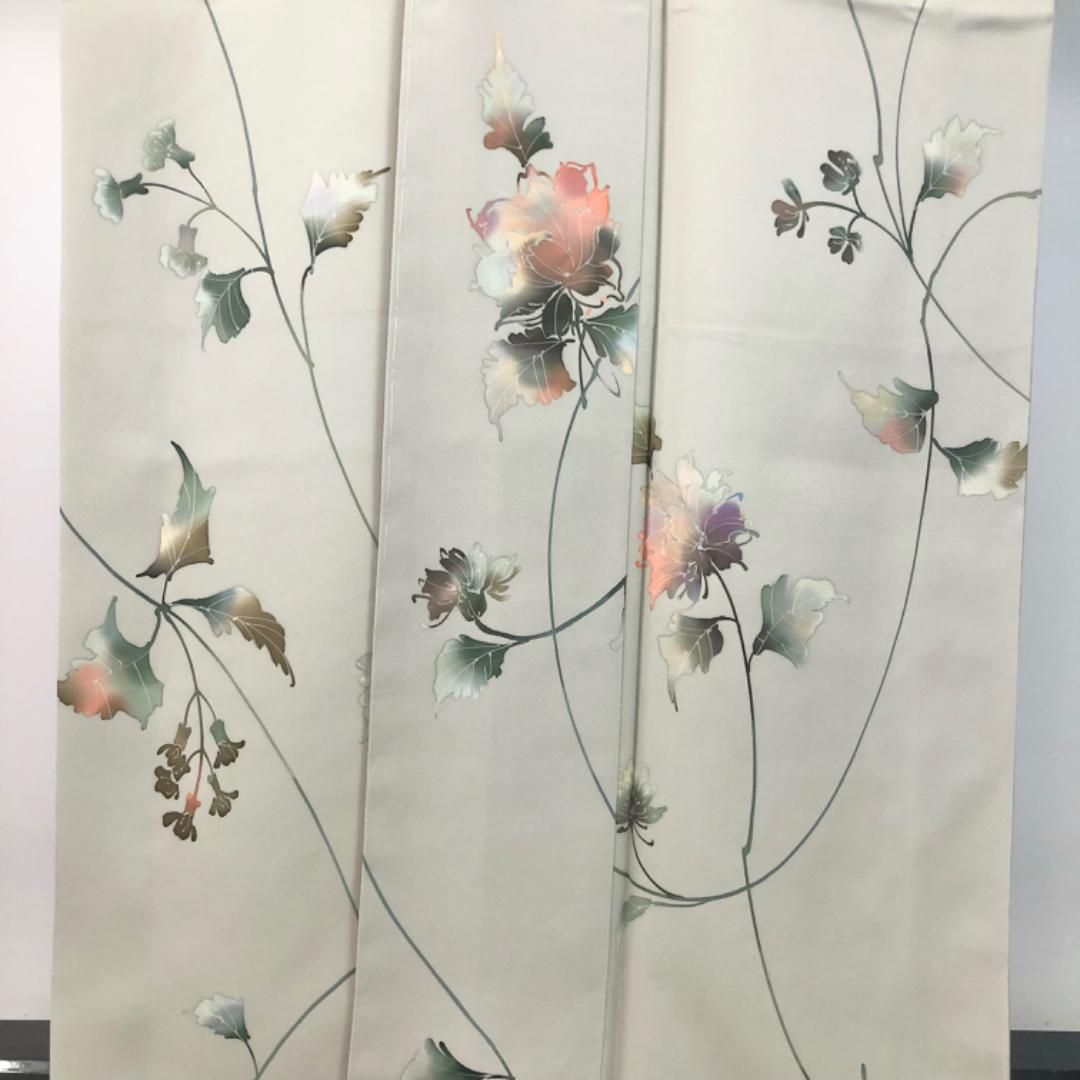 小紋 美しい花模様