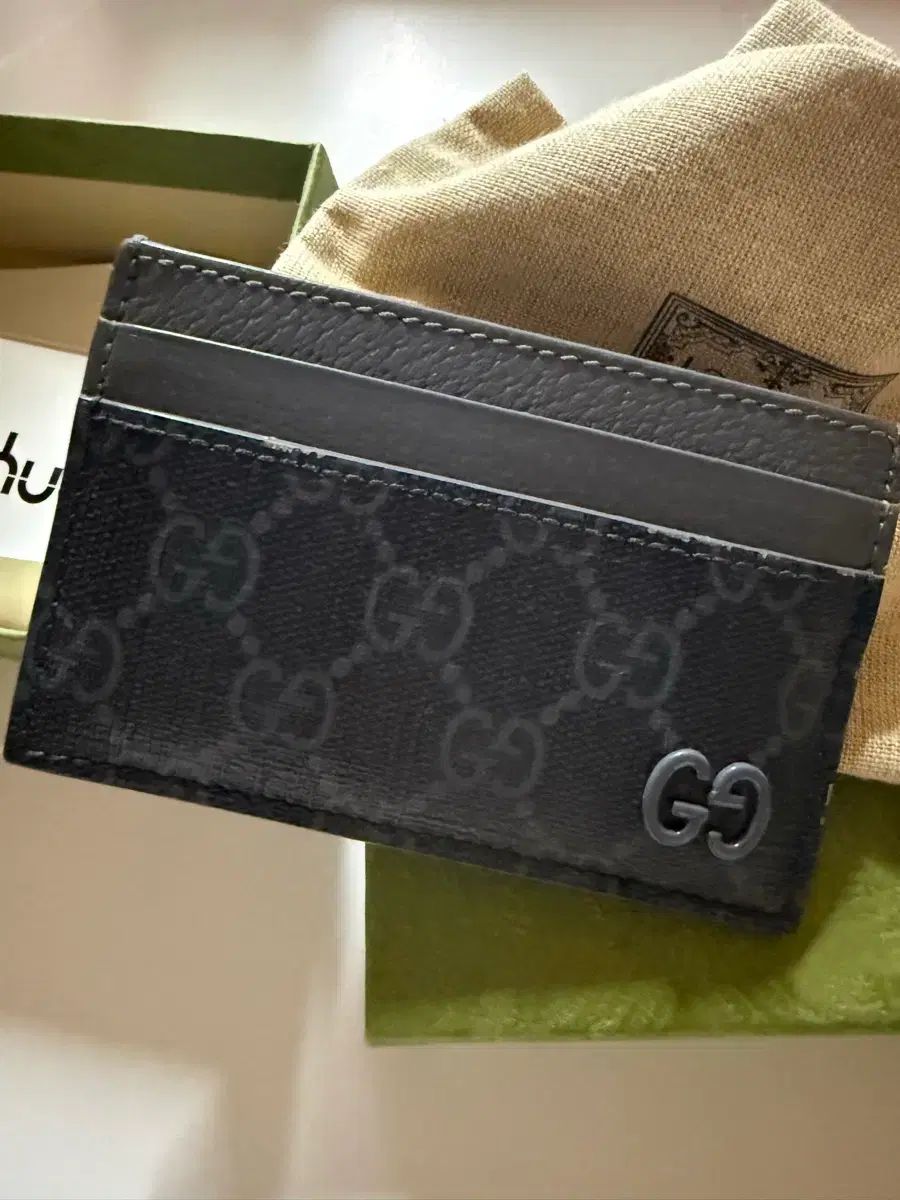 グッチ GG カードウォレット ブラック フルセット