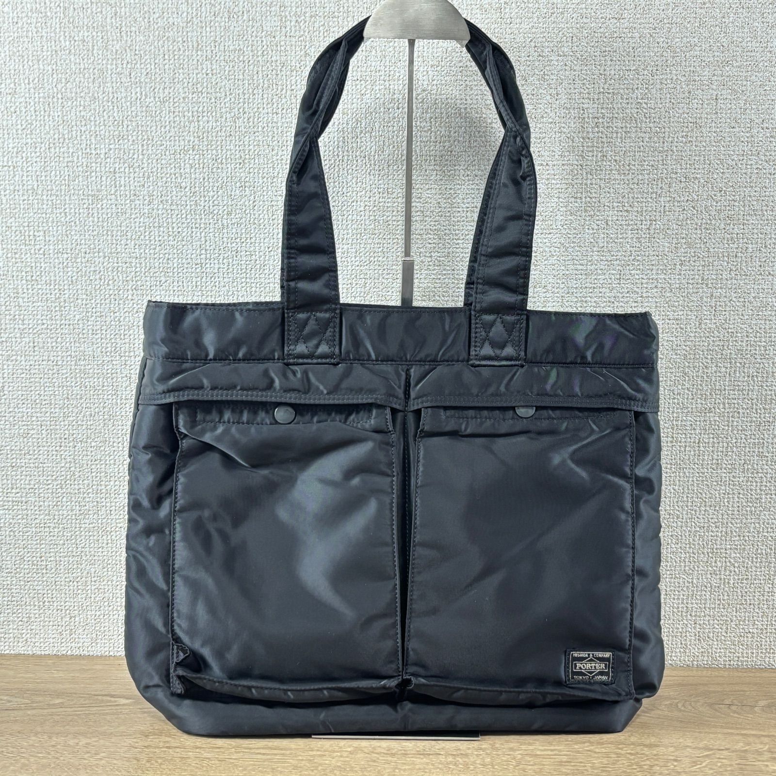 PORTER ポーター TANKER タンカー トートバッグ ブラック 黒 ポーチ付き ナイロン 吉田カバン バッグ メンズ レディース