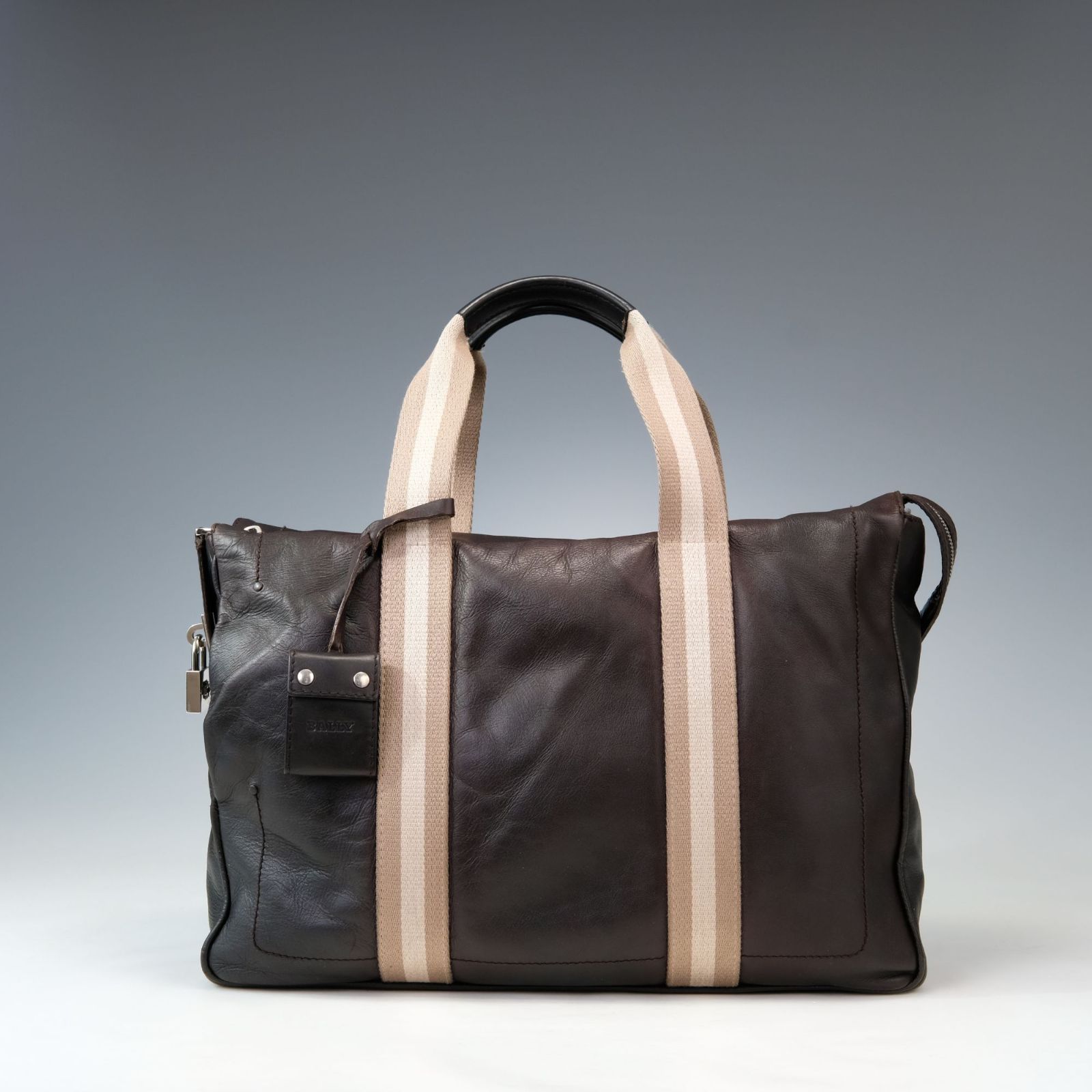 BALLY バリー トレインスポッティング 2 way ビジネスバッグ トートバッグ クロスボディ 斜め掛け ベージュ