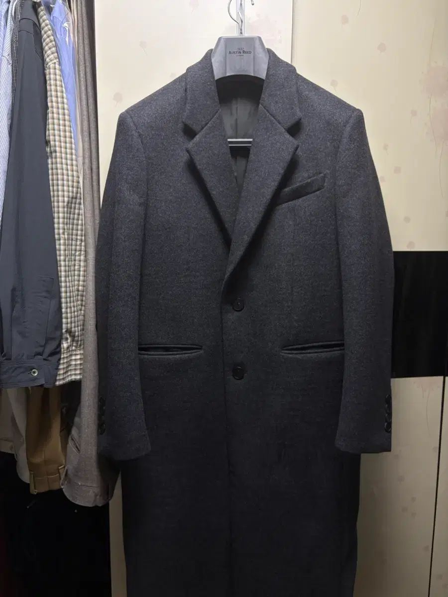 48 ママがり ムード コート チャコール