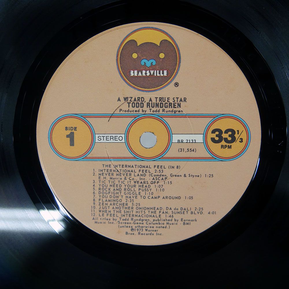 米 US盤 TODD RUNDGREN/A WIZARD, A TRUE STAR/BEARSVILLE BR2133 LP