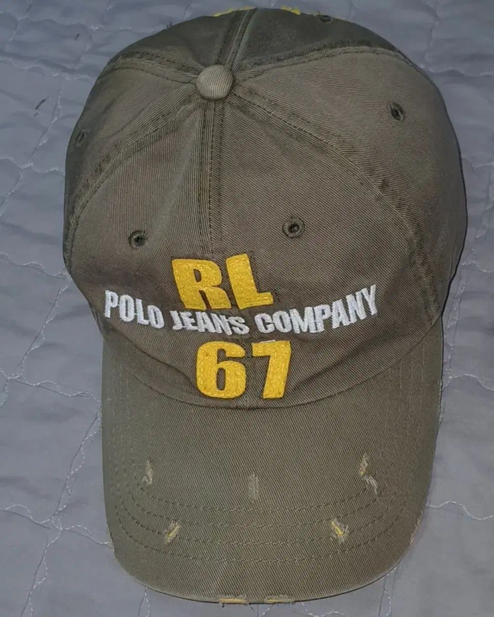 Polo Jeansカンパニー カーキ RL 67 ベースボールキャップ