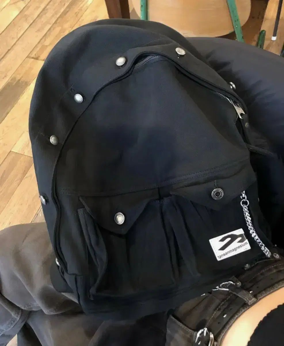  タンサン麻トラッカージャケット バックパック ブラック リュック バックパック バッグ