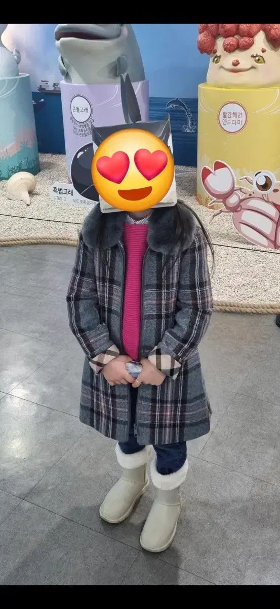 ダックスキッズㅡウールロングコート 140号