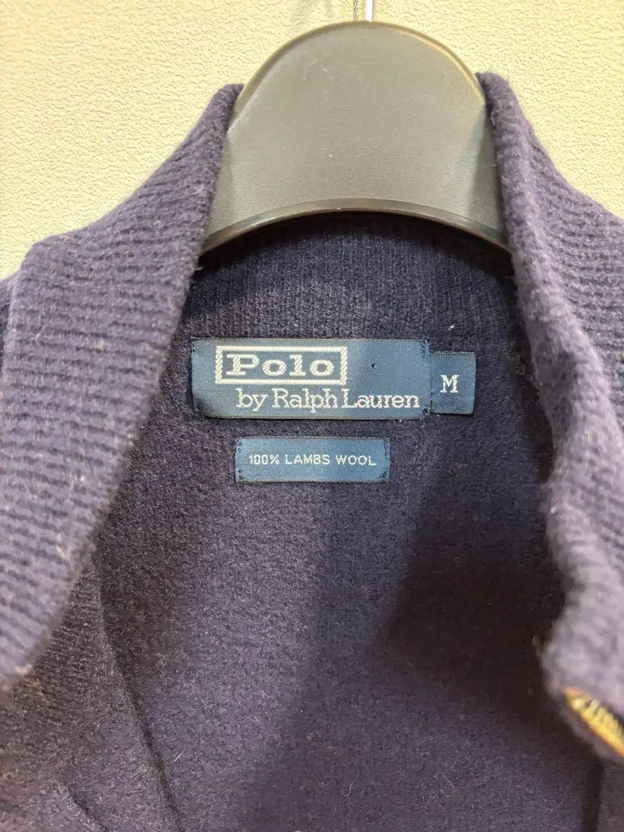 ポロ ラルフローレン ラムウール ジップアップ カーディガン M 結婚式対応 長袖 