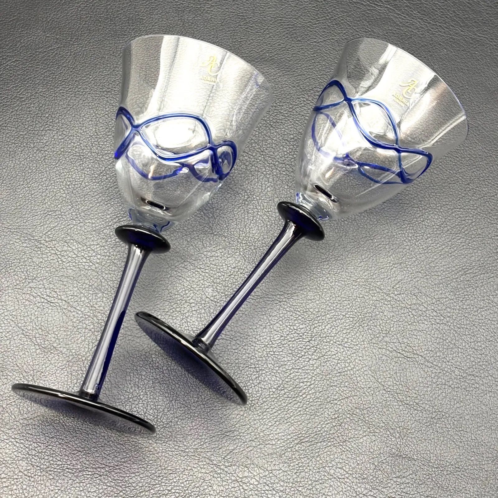 AIEL Chamois シャモイ ワイングラス ペア 輸入元 アデリアグラス 生産 ルーマニア ドラマ ロングバケーション で木村拓哉さんと山口智子さんが使用していたワイングラス 廃盤 品 アデリア アデリアレトロ