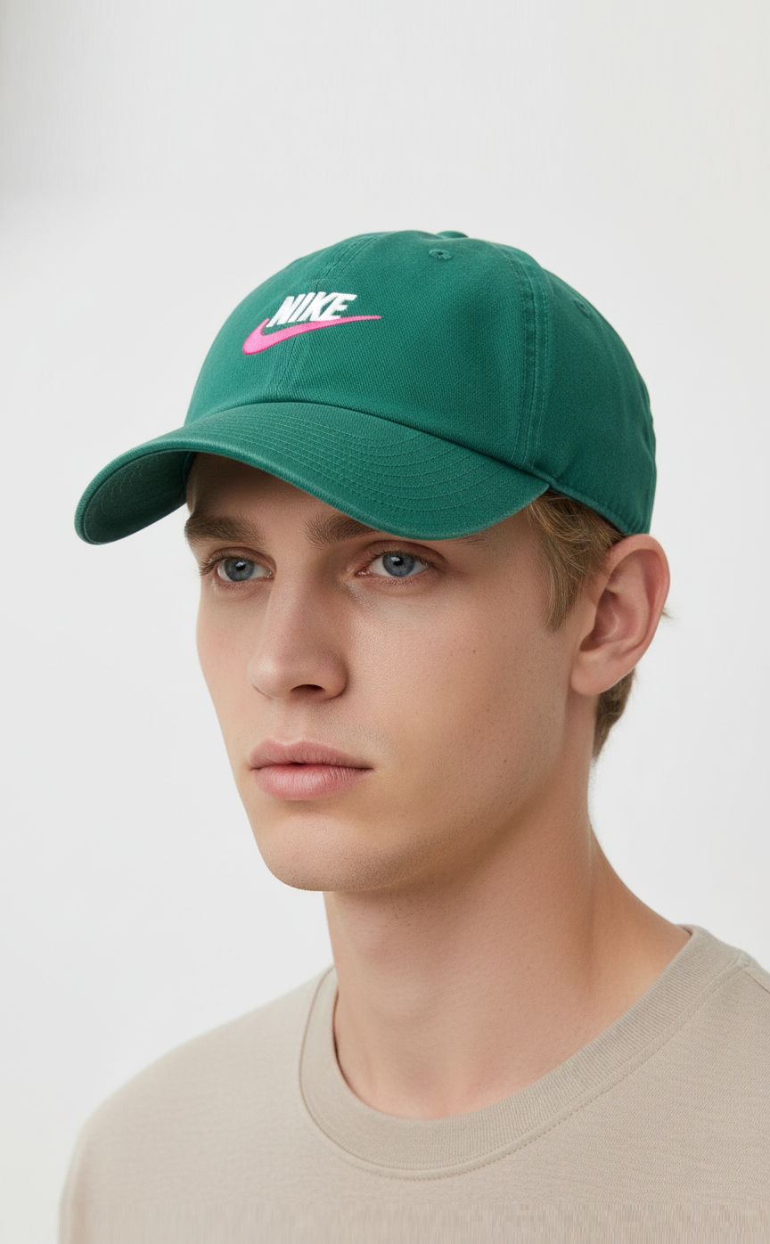 NIKE ナイキ 超 ヘリテージ86 ヴィンテージ グリーン ピンク スウッシュ ベースボールキャップ 帽子