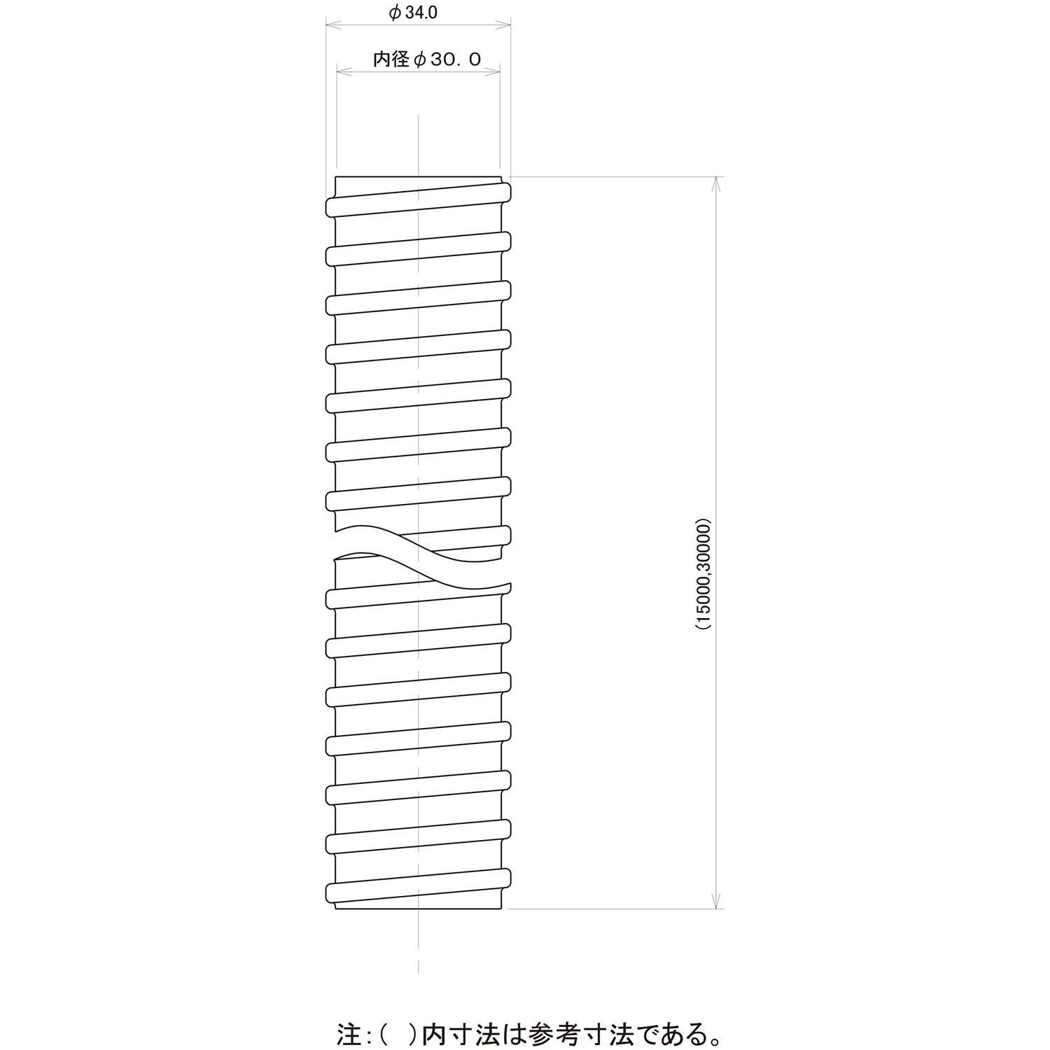 カクダイ 排水ジャ ホース 15 m巻 4550-15