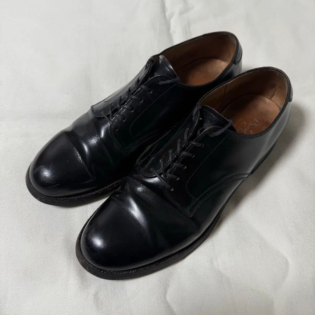 8 1 2 265 ピッグベル ブラック アメリカ海軍 サービス シューズ ドビ