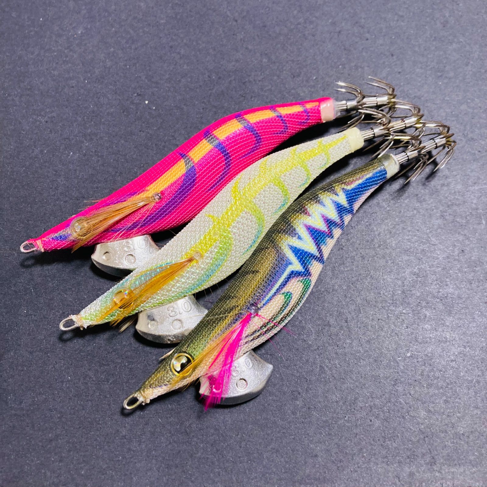 状態良好】 エギ王 LIVE サーチ 3号 ラトル Searchライブ エギ