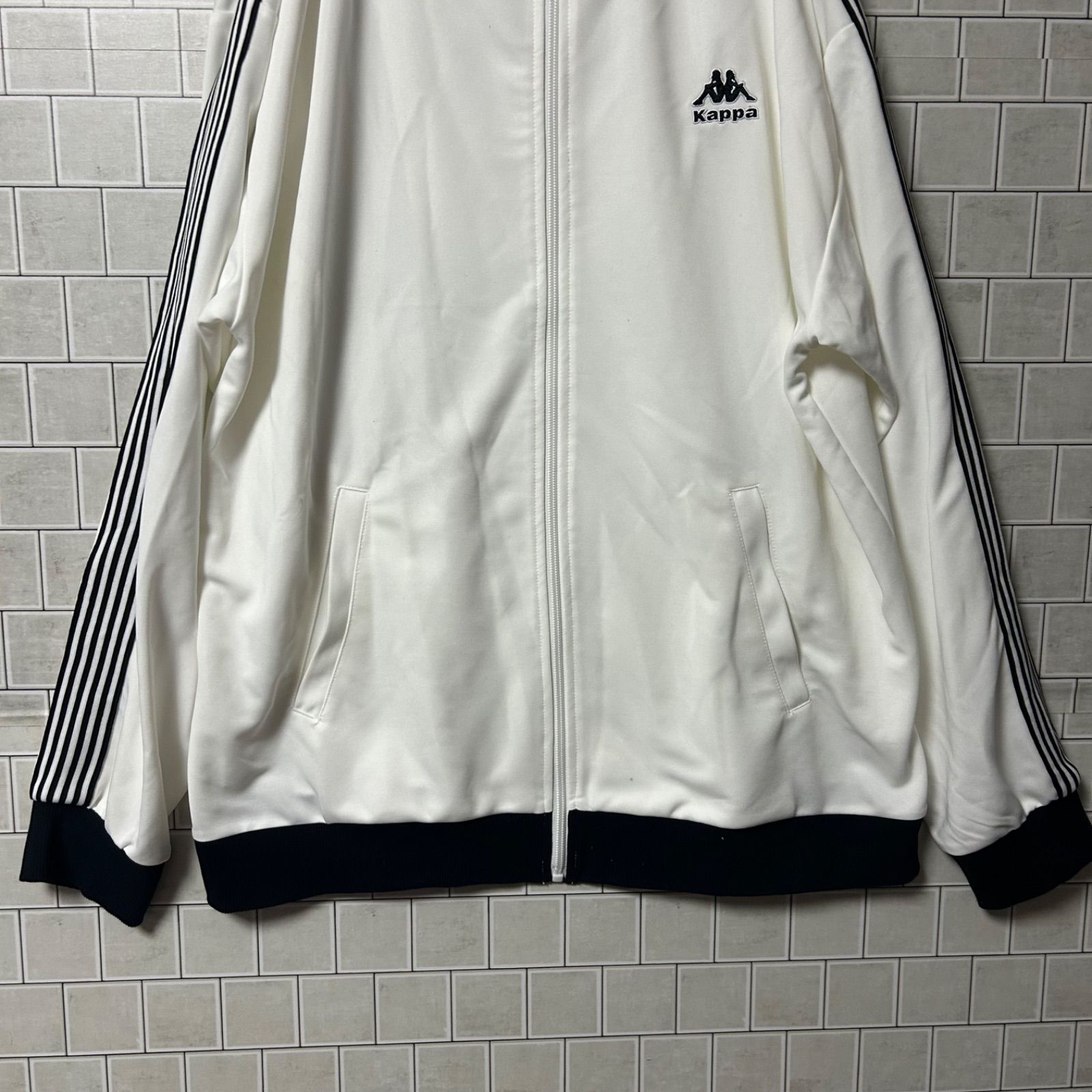 Kappa カッパ トラックジャケット ジャージ 袖ライン ロゴ刺繍 XL