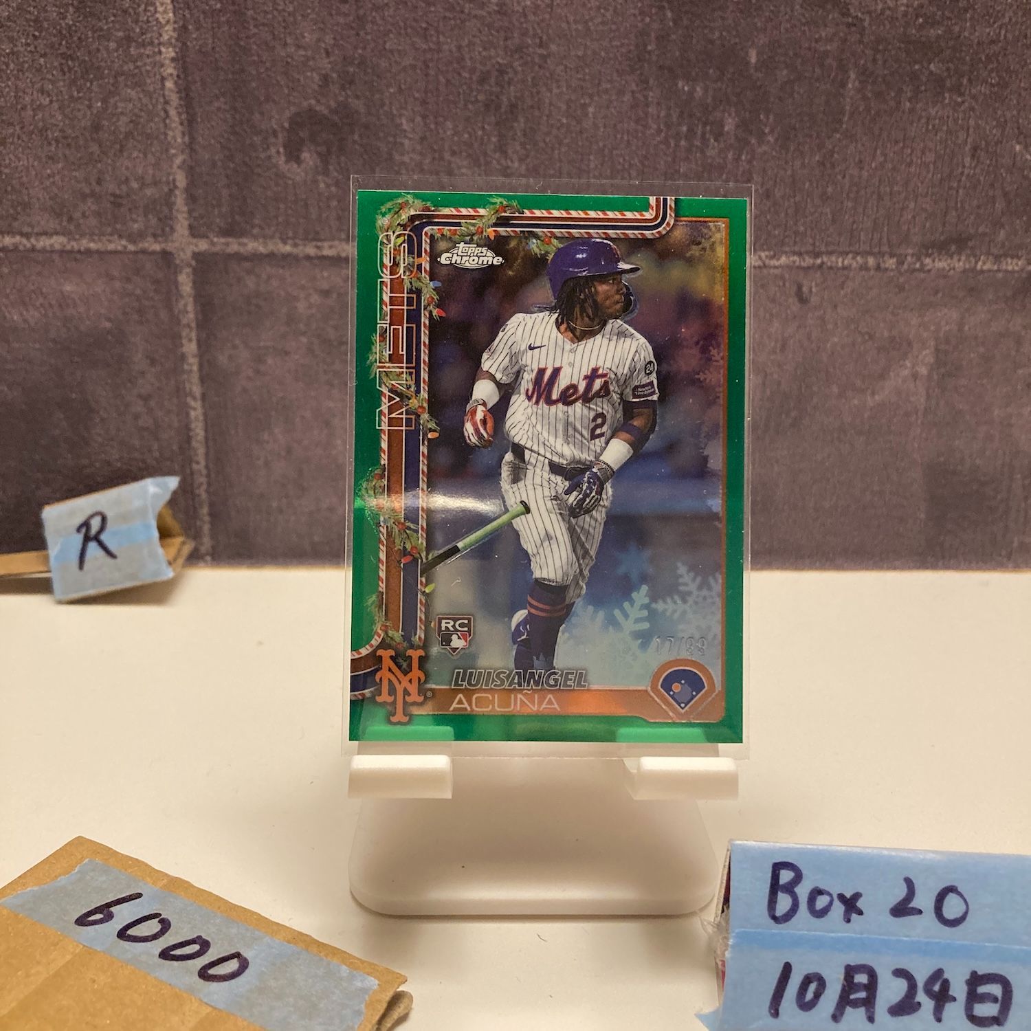 2025 Topps Chrome Luisangel Acuna 17/99 New York Mets RC ルーキー 