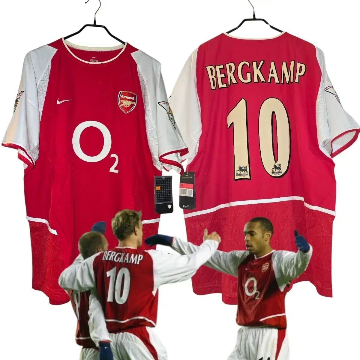 03-04 支給品 アーセナル無敗優勝 ベルカンプ シングルレイヤー