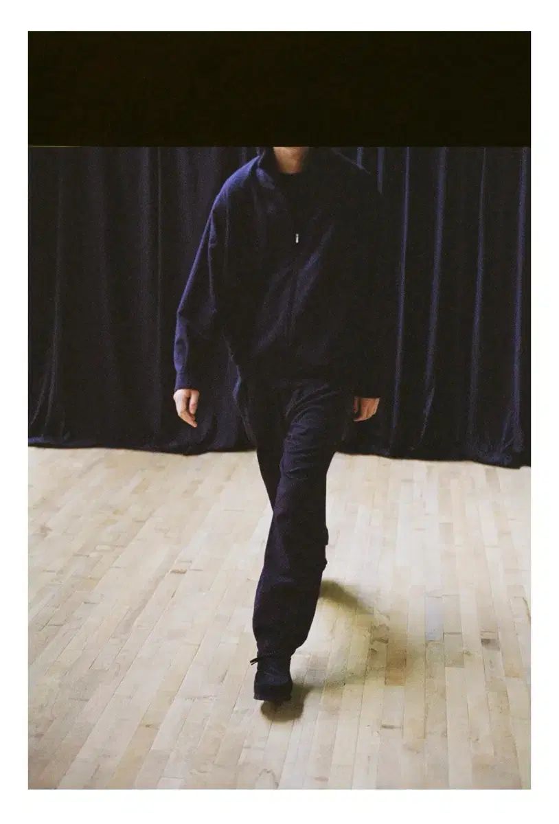 3 size comoli 22 aw カシミア トラック ジャケット ネイビー