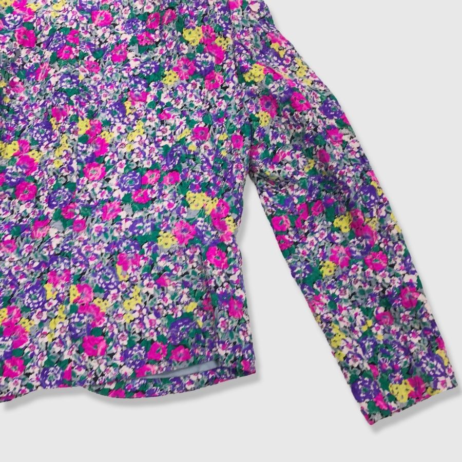 MADAM JOCONDE マダム ジョコンダ 花柄 ノーカラー 総柄 ジャケット