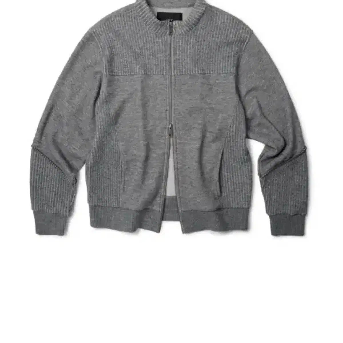 ETCE シャーリング ニットジップアップ S