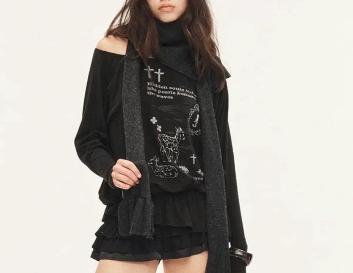 スリータイムズ Bambi トップス S ブラック