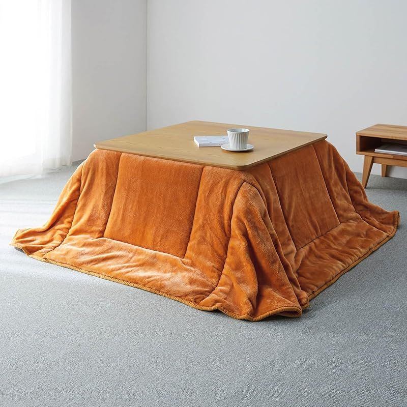 ベルメゾン こたつ布団 掛け布団 省スぺース あったか なめらか こたつ掛け布団 メルトロ キャメル 省スペース長方形