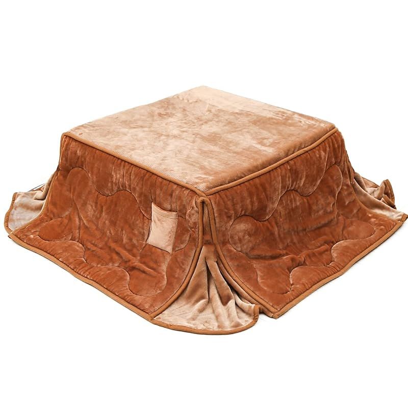 JEMAジェマ 省スペース こたつ布団 こたつ掛け布団 掛け布団 吸湿発熱 ふわふわ感触フランネル生地 約180 x 220ｃｍ 長方形 洗える ベージュ