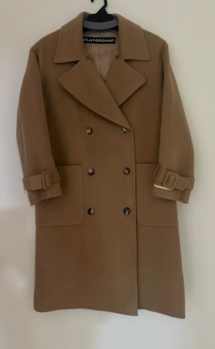 新品 キャメル コレクション ハンドメイド ロング コート ウール100