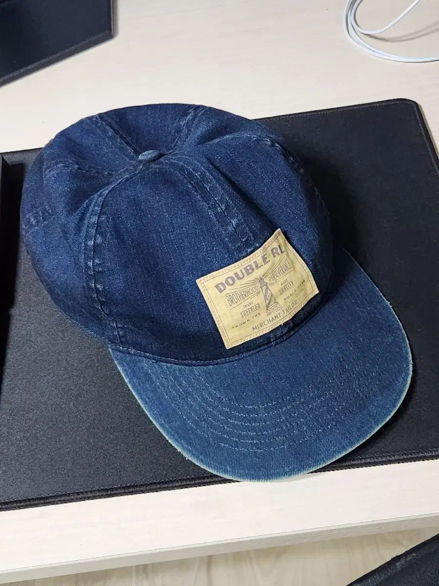 RRL ダブルアールエル Indigo デニム ベースボールキャップ L