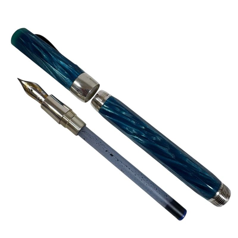 現状品】Montegrappa モンテグラッパ 万年筆 シンフォニー ブルー EF