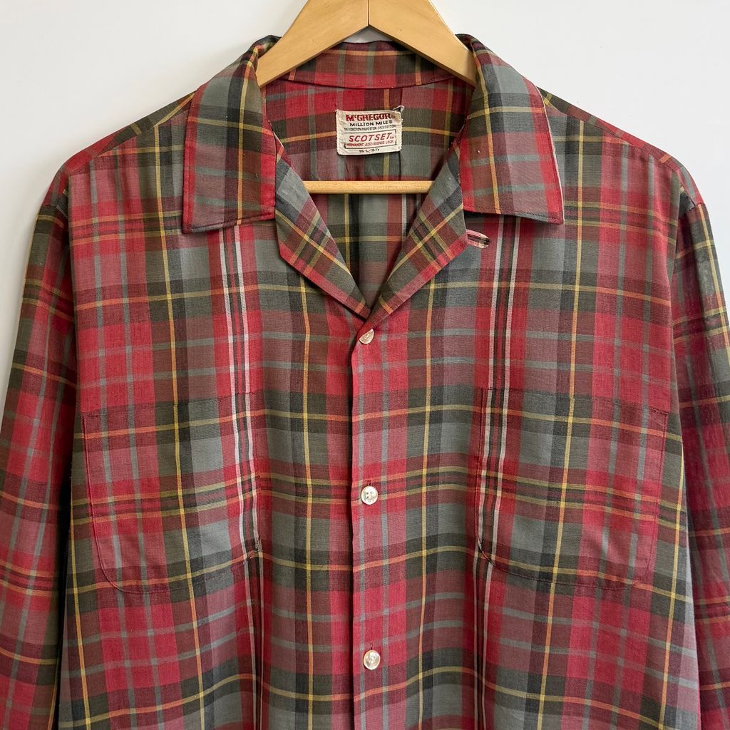 McGREGOR マックレガー 高品質 SCOTSET オープンカラー 開襟シャツ