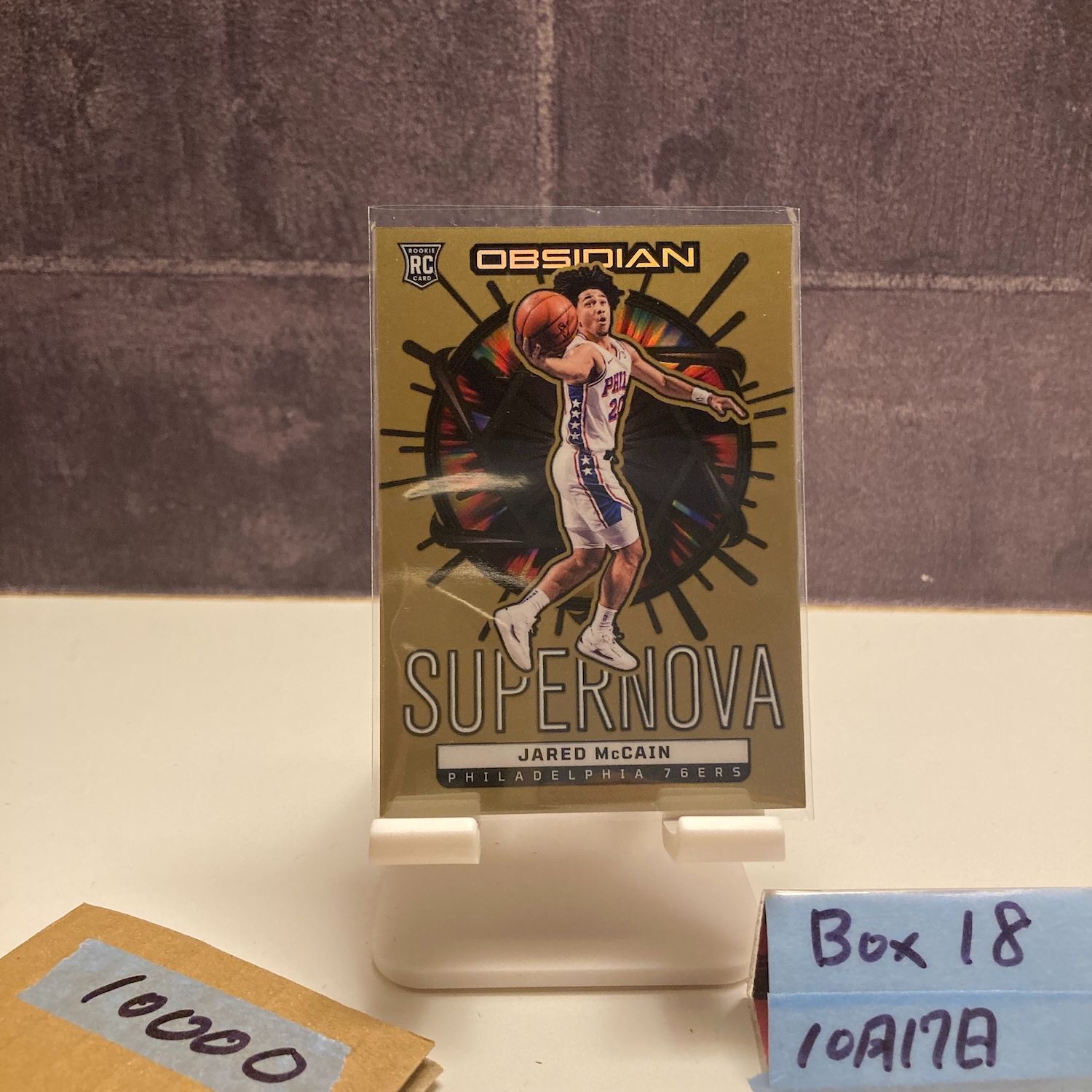2025-25 Panini Obsidian Jared McCain 52 60 Philadelphia 76 ers Supernova RC ルーキー Rookie カード