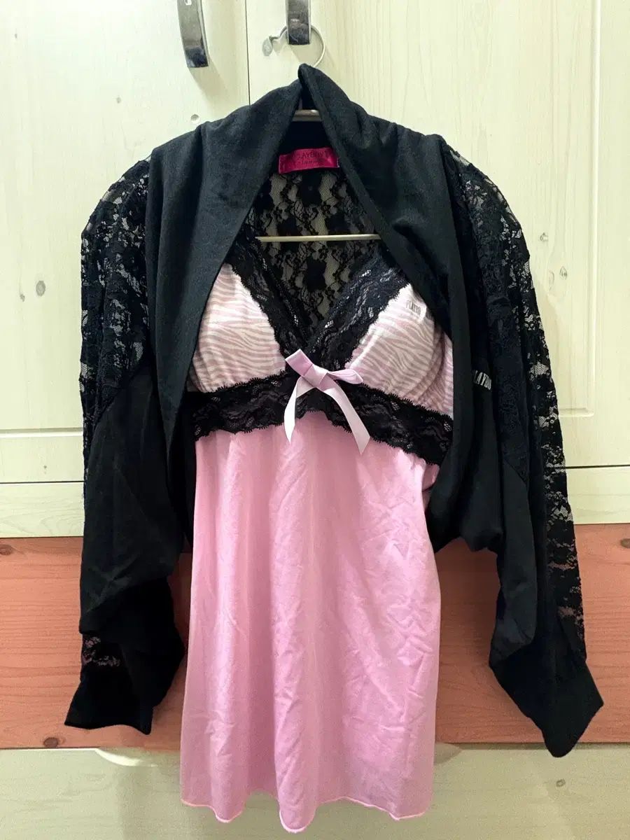 セットまとめ y 2 k ギャル playboy ピンク レース スリップ ノースリーブ ボレロ