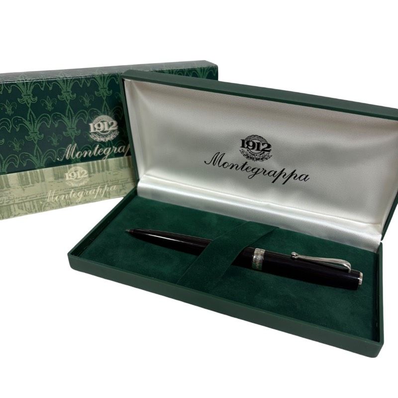 Montegrappa モンテグラッパ シャープペンシル ブラック シルバー925 ケース付き 上質デザイン