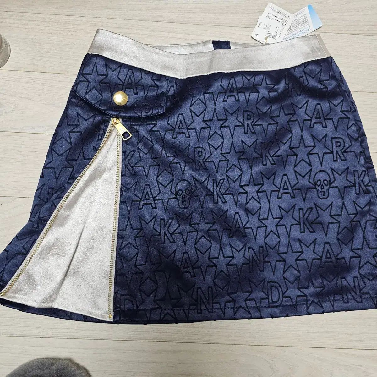 レディース M MARK LONA マークアンドロナ ゴルフウェア ネイビー パータン スカート