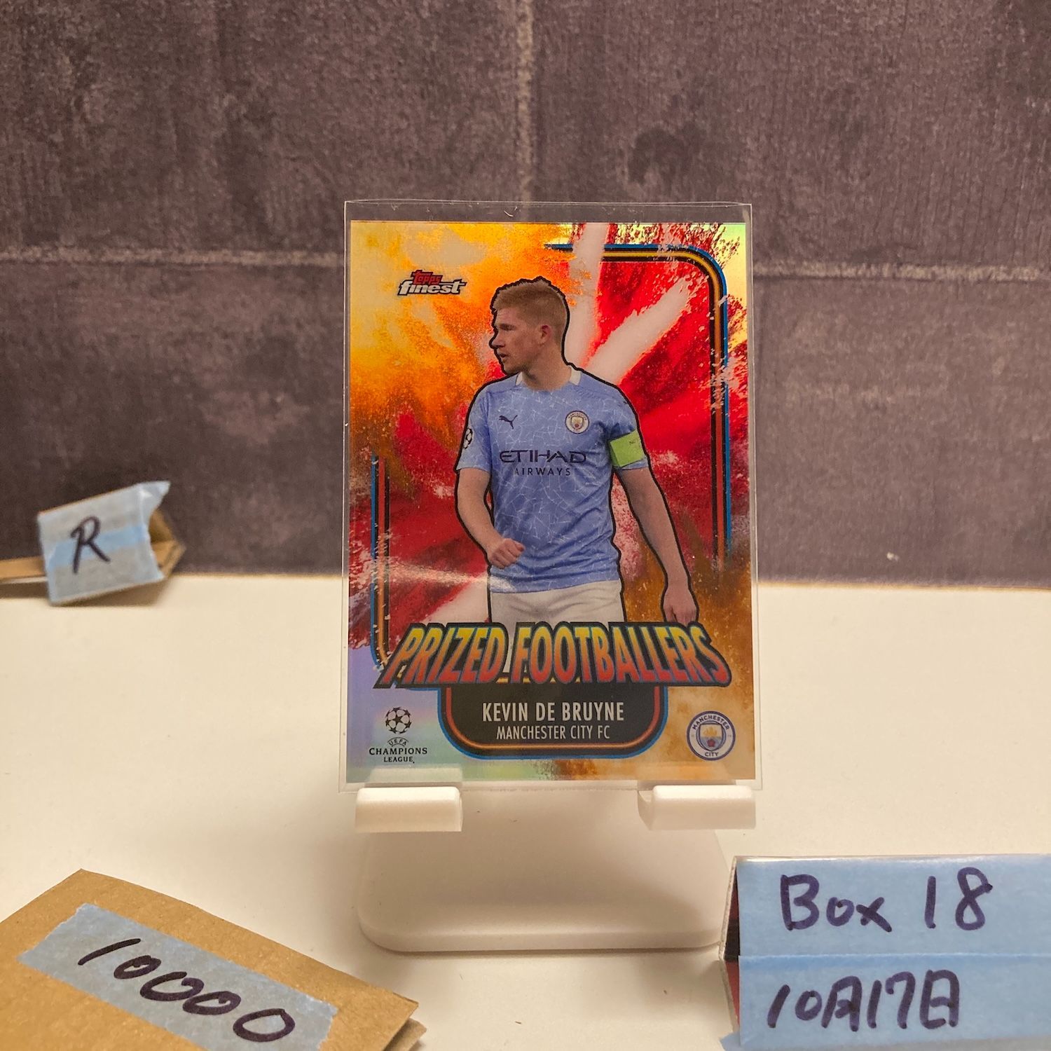 2020 21 Topps Finest Kevin De Bruyne Manchester City FC Prized Footballers Refractor カード