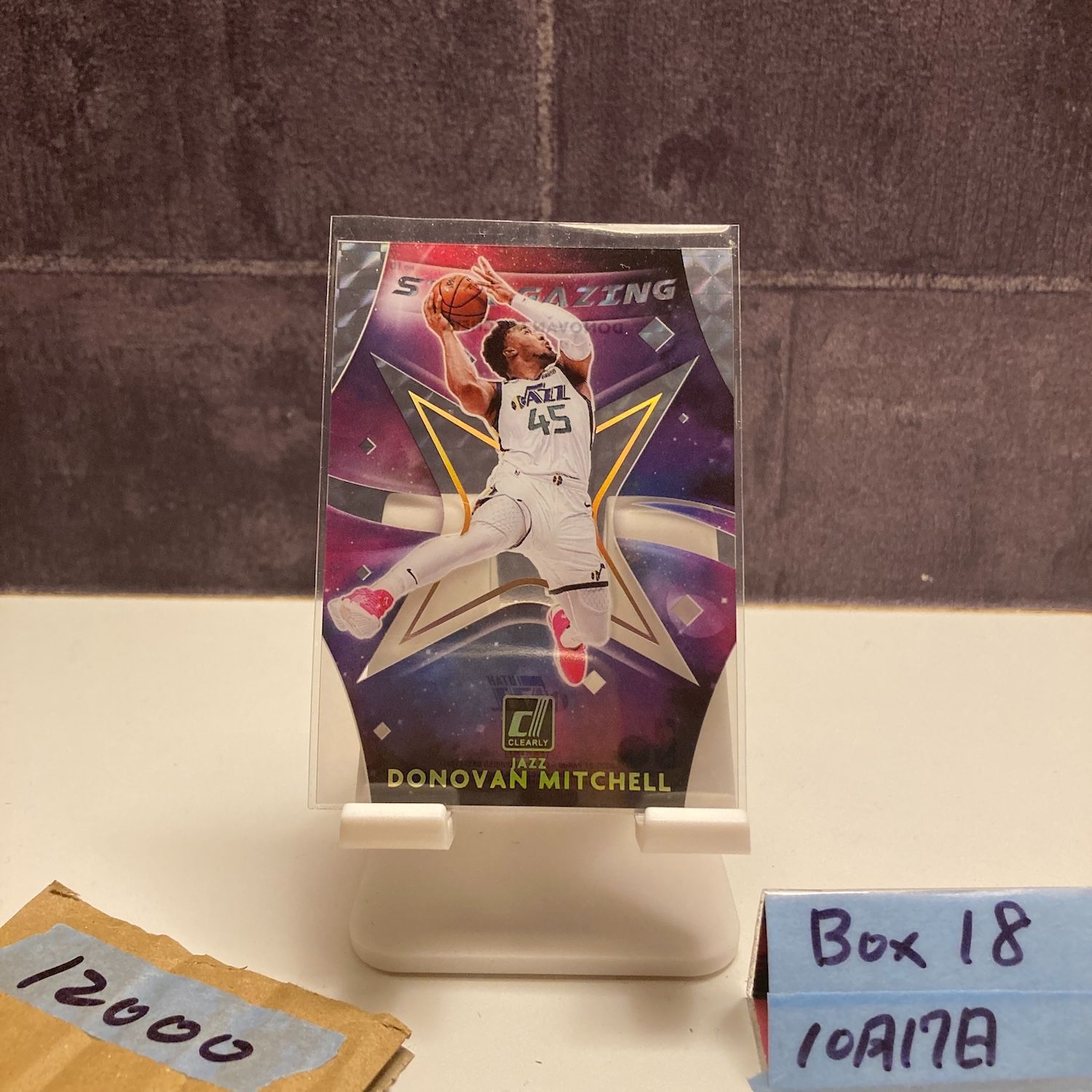 2020 21 Panini Clearly Donruss Donovan Mitchell Utah Jazz Stargazing カード