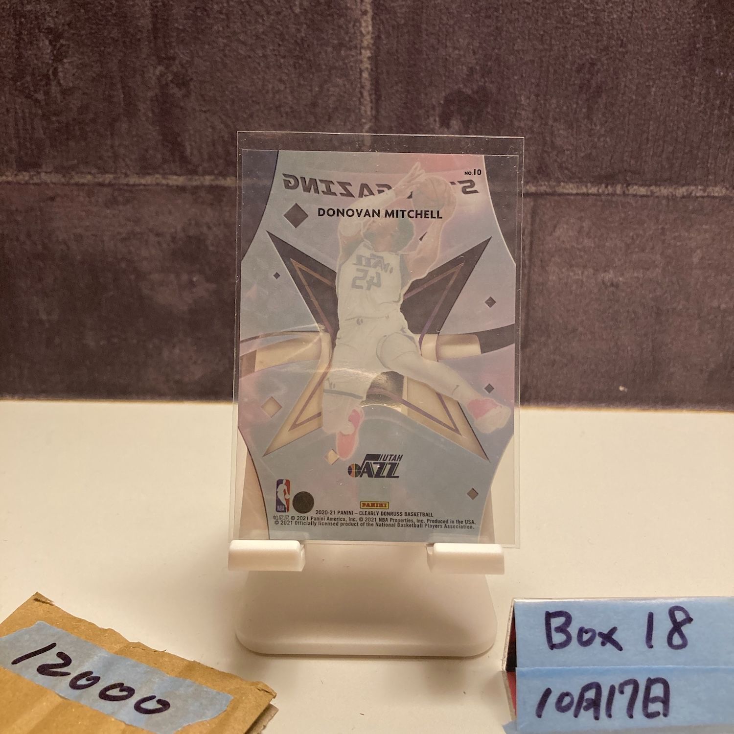 2020-21 Panini Clearly Donruss Donovan Mitchell Utah Jazz Stargazing カード
