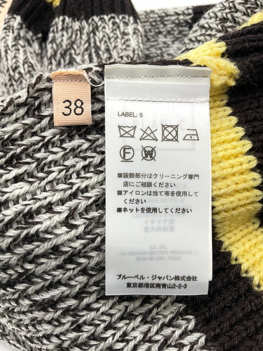 新品】Plan C クルーネック ボーダー ウール ニット 36｜PLAN C プラン