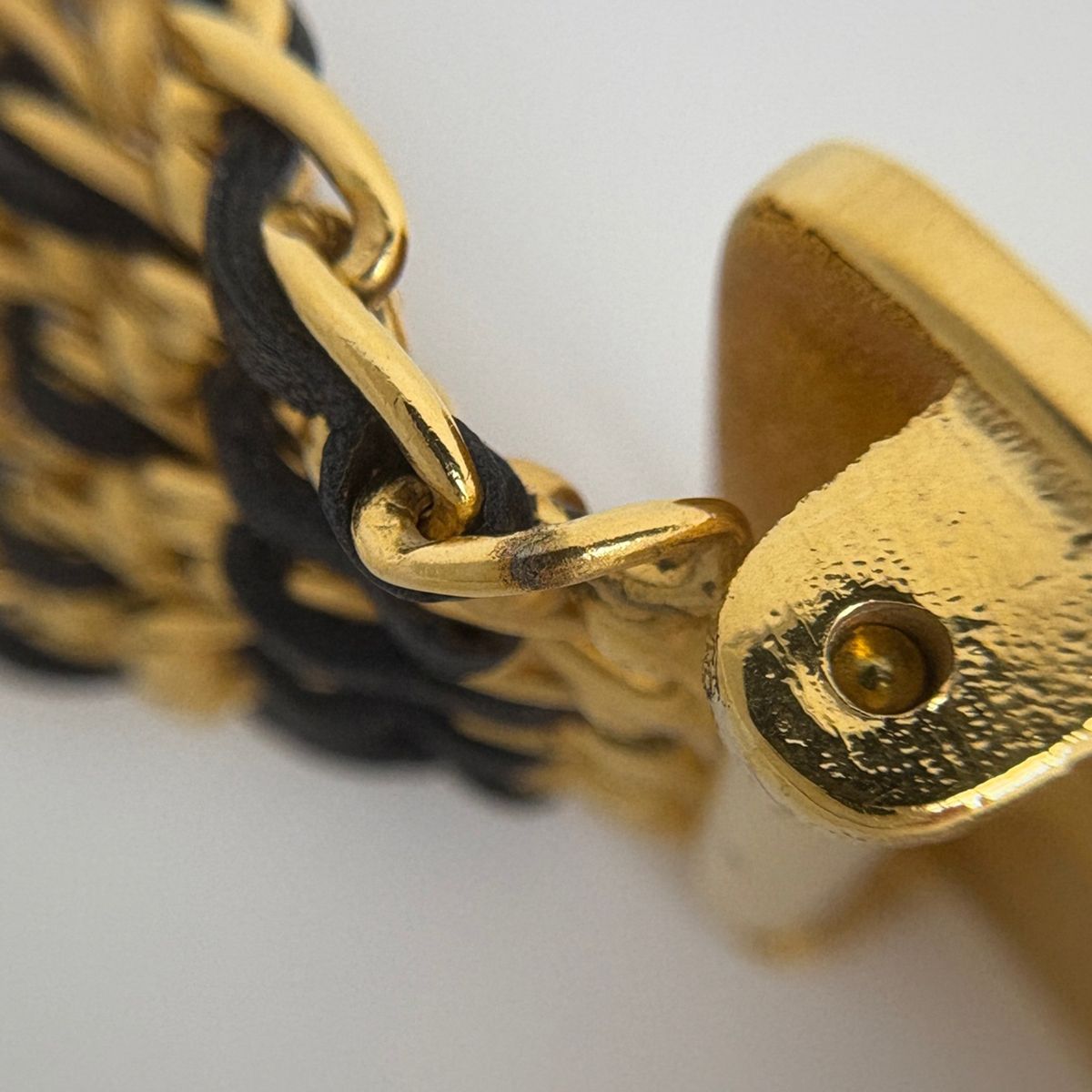 シャネル CHANEL ロゴプレート チェーンベルト 96A刻印 ベルト GP