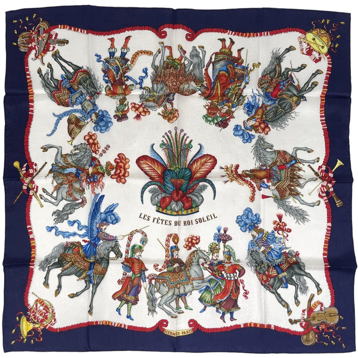 エルメス HERMES カレ 90 LES FETES DU ROI SOLEIL 太陽王の祝典 