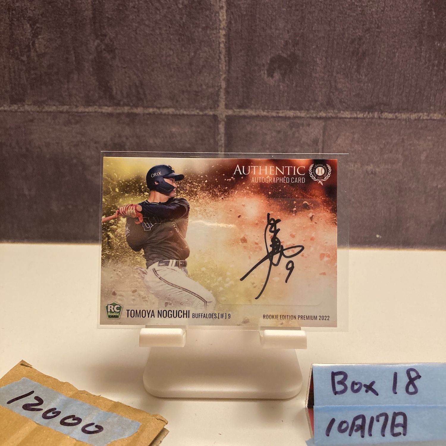 2025 BBM Edition Premium 野口智哉 05 15 直筆サインカード オリックスバファローズ RC ルーキー Rookie カード