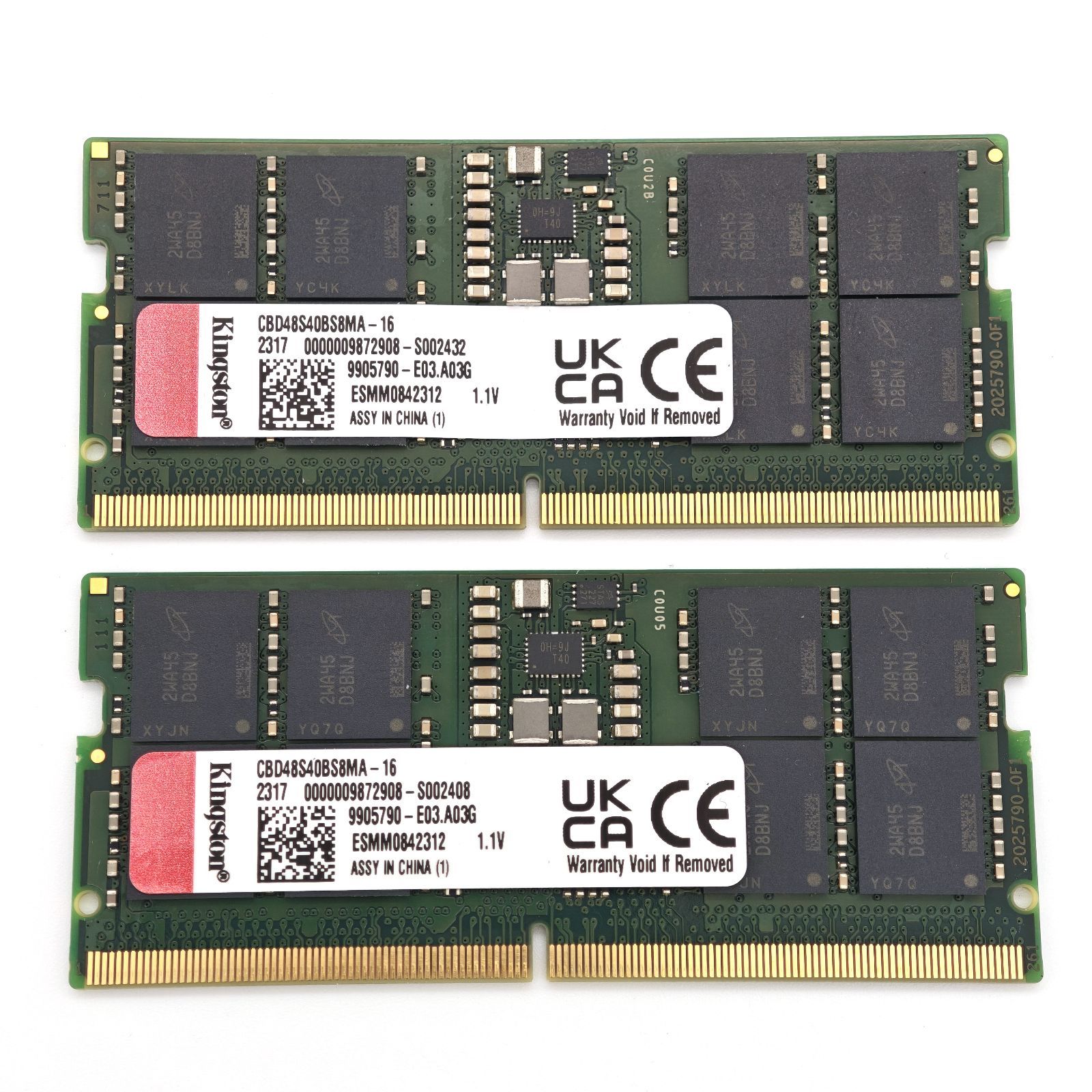 Kingston DDR 5 SO-DIMM ノートPC用メモリ 5-4800 16 GB× 合計32 GB