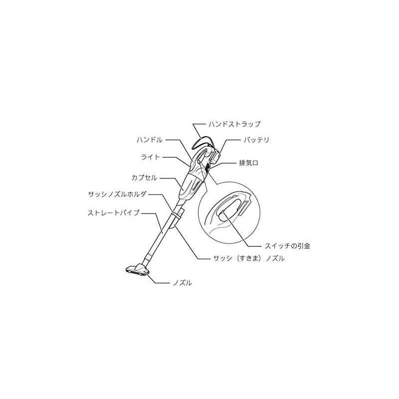 マキタ コードレス掃除機CL 180青 カプセル式 18 Vバッテリ充電器別売