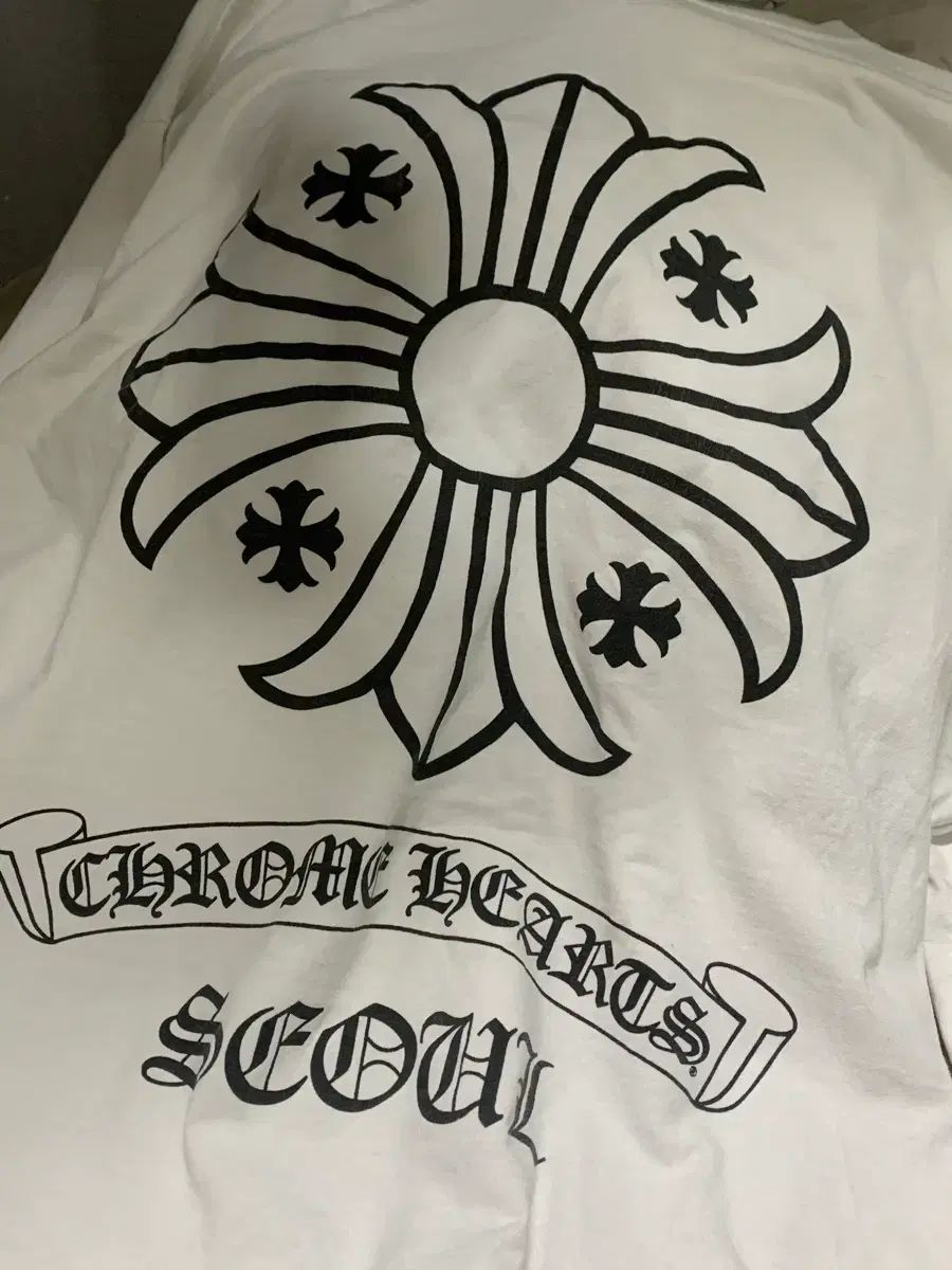 クロムハーツ ロングスリーブ ソウル 白 M