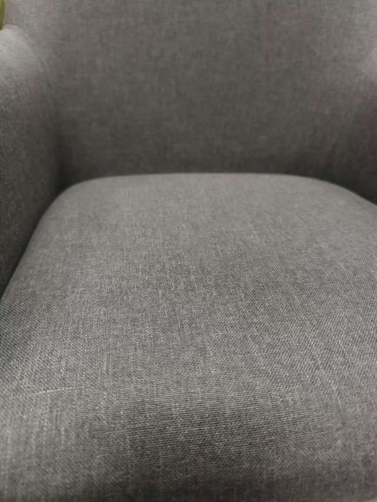 新品ダイニングチェア グレー4脚セット 布張り北欧風デザインファブリック