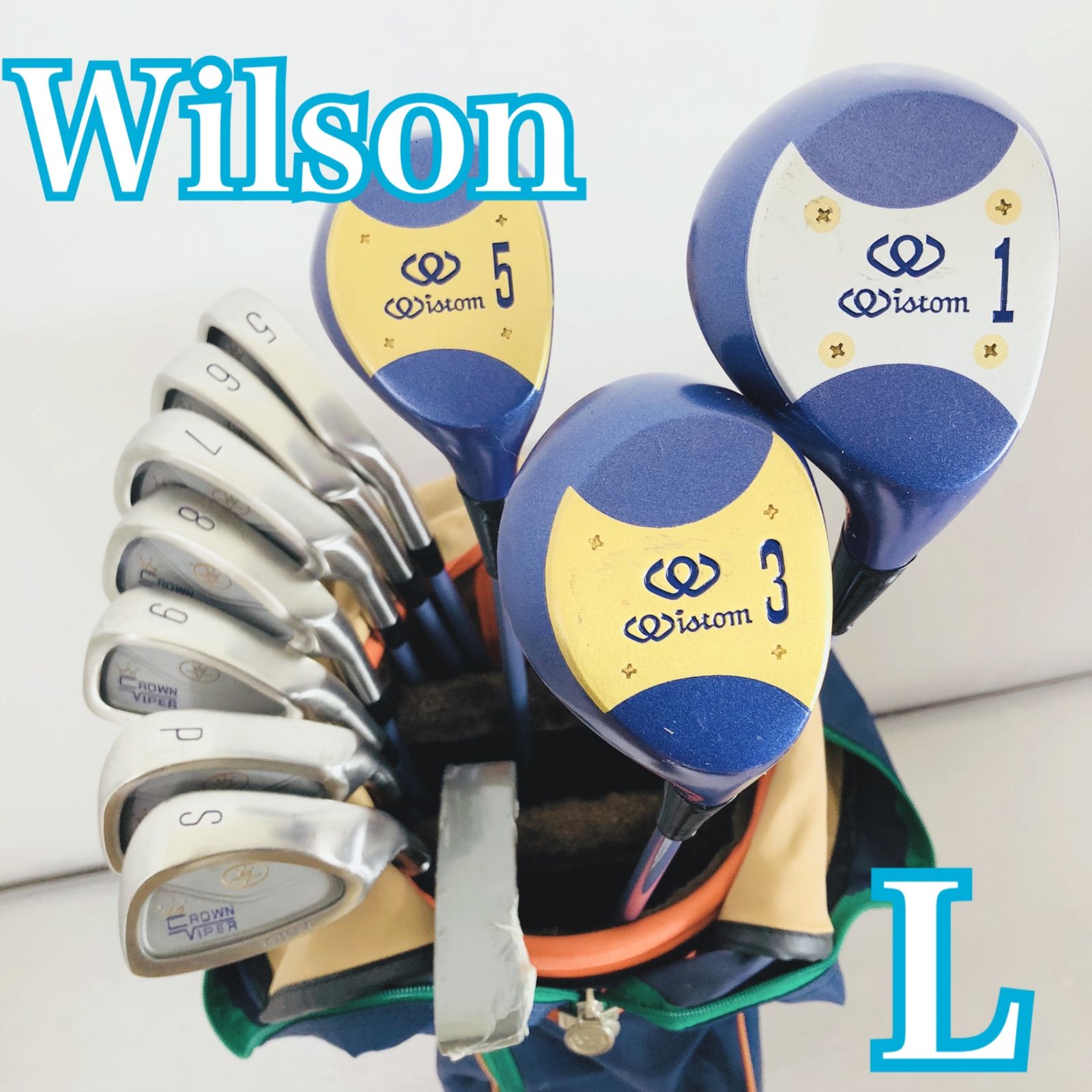 レディース Wilson ウィルソン ゴルフ クラブ セット 入門 バッグ付き 右利き パター付 11 Y 24